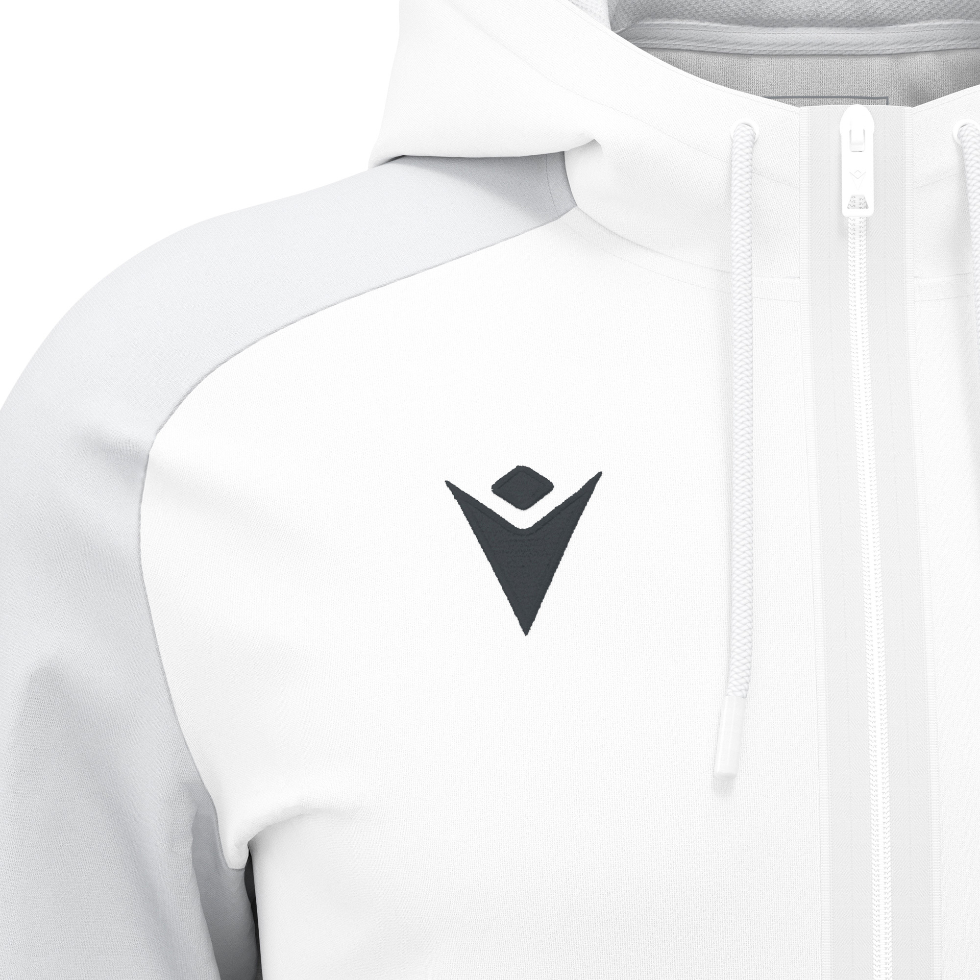 Macron Chronos Full Zip Hoodie - wit, foto 3 van 6