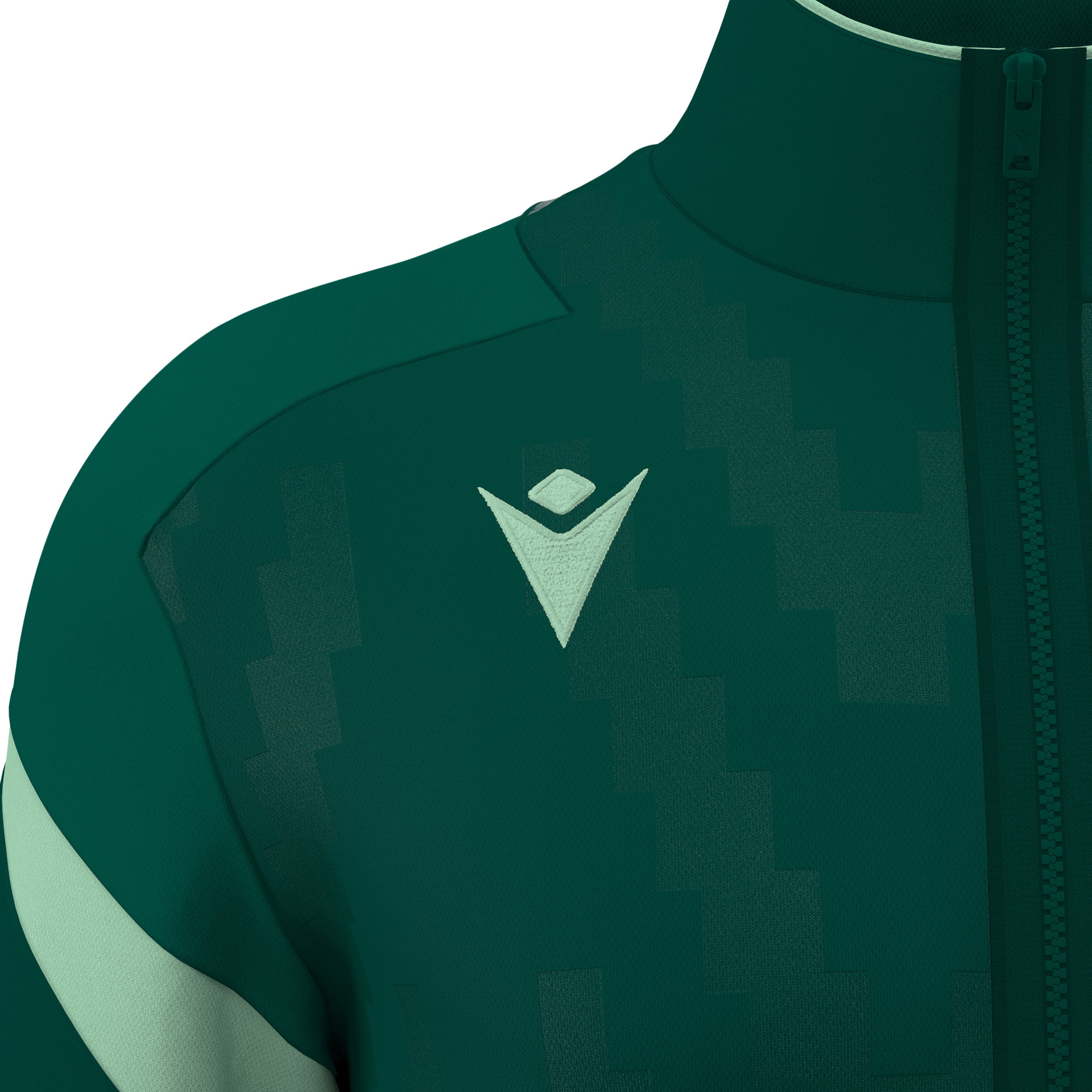 Macron Odin Full Zip Top - donkergroen, foto 3 van 6