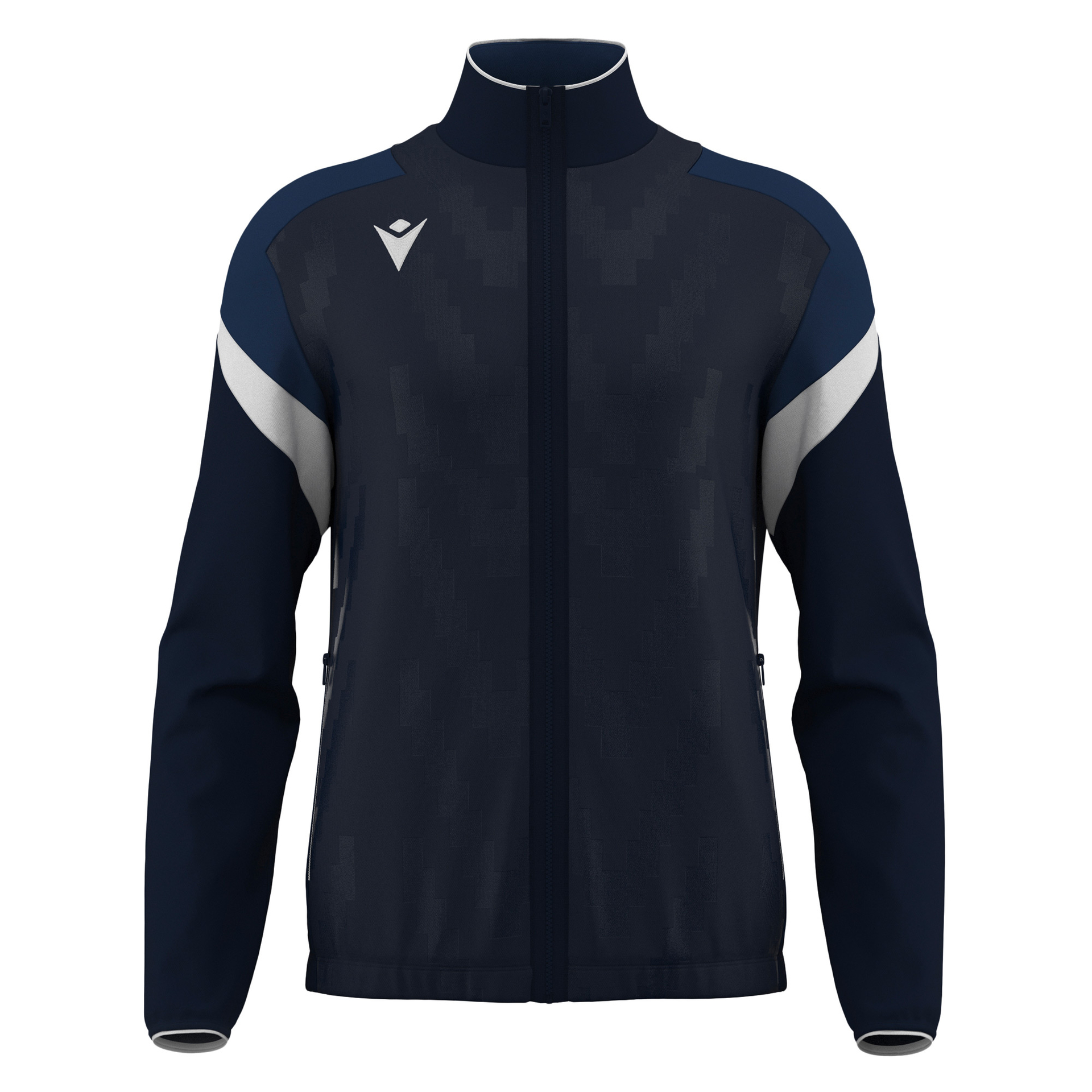 Macron Odin Full Zip Top - navy/wit, foto 4 van 6