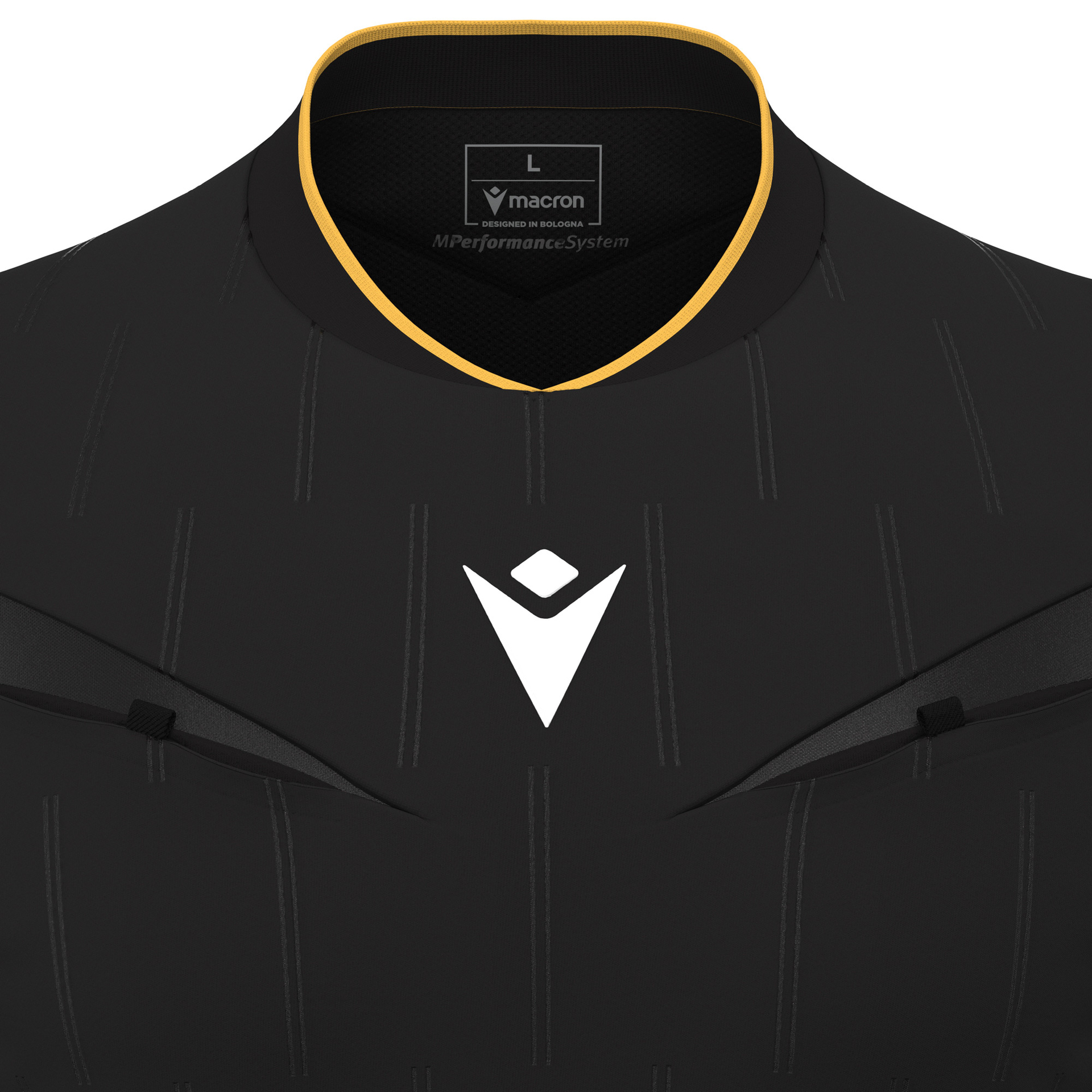 Macron Mendez scheidsrechtersshirt - zwart, foto 4 van 6