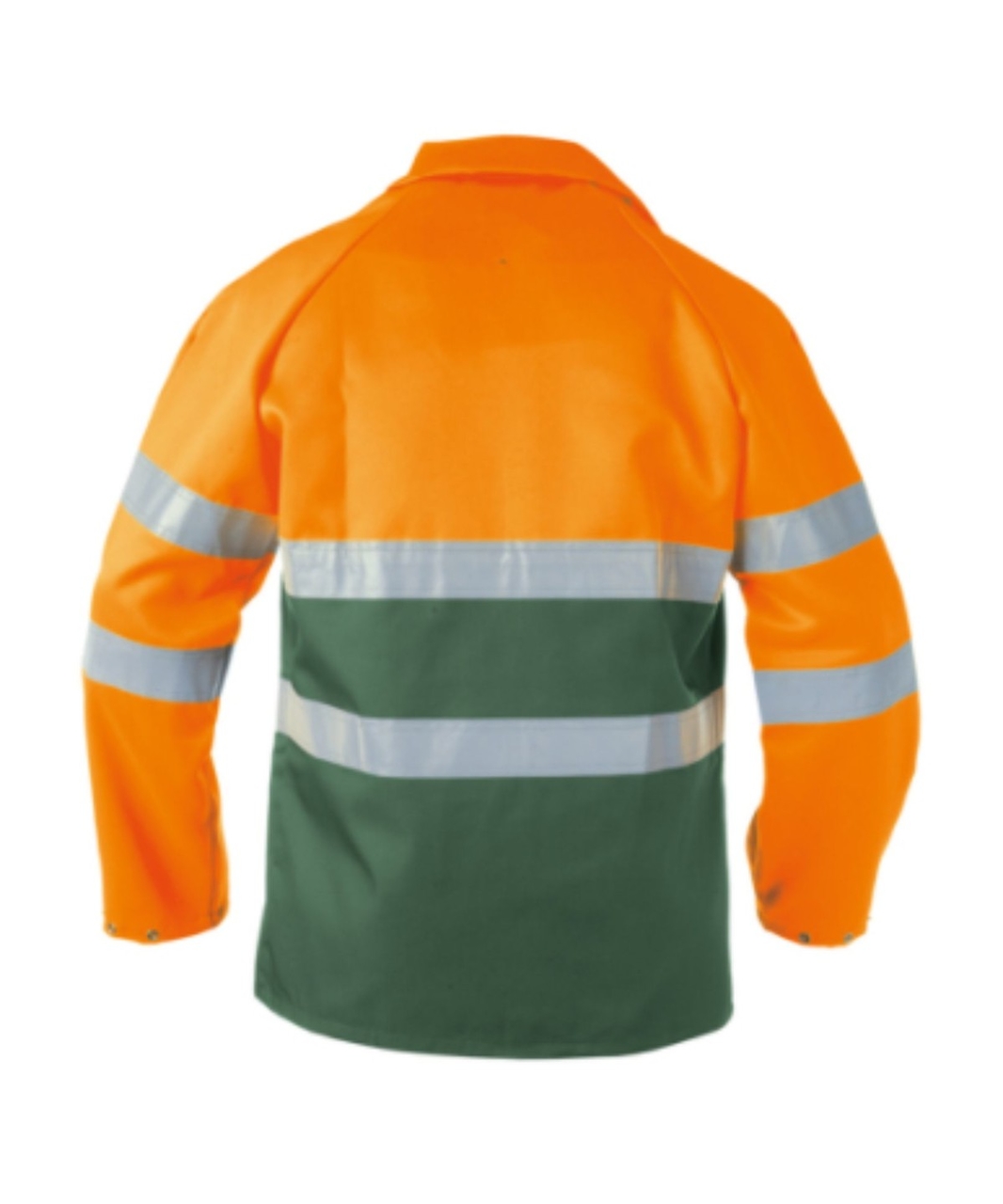 Werkjas Lins groen/oranje, foto 2 van 2