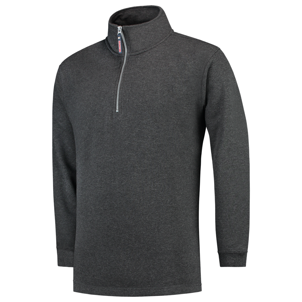 Tricorp Sweater Ritskraag - grijs