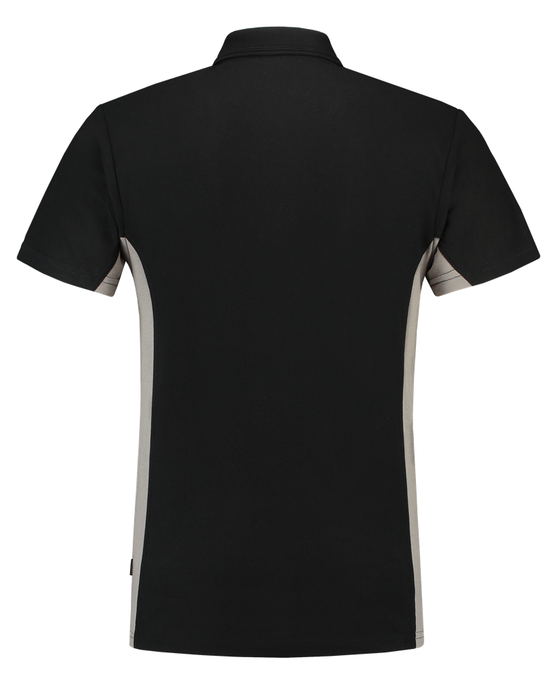 Tricorp Poloshirt Bicolor Borstzak - zwart/grijs, foto 3 van 5