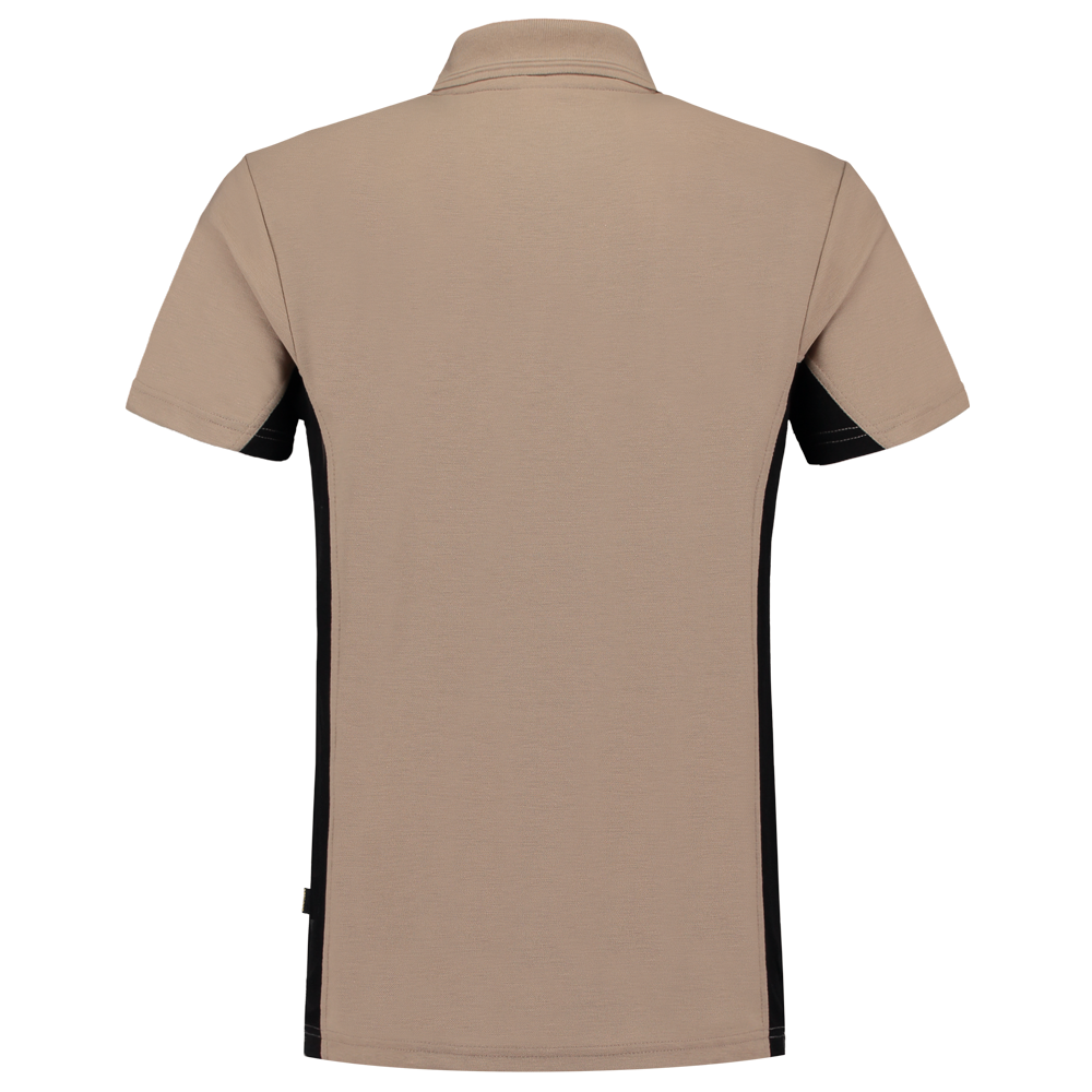 Tricorp Poloshirt Bicolor Borstzak - khaki/zwart, foto 3 van 5
