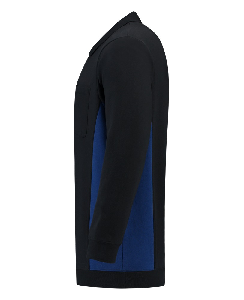 Tricorp Polosweater Bicolor Borstzak - navy/blauw, foto 5 van 5