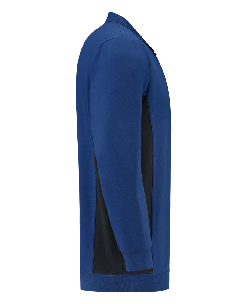 Tricorp Polosweater Bicolor Borstzak - blauw/navy, foto 4 van 5