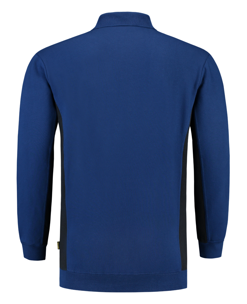 Tricorp Polosweater Bicolor Borstzak - blauw/navy, foto 3 van 5