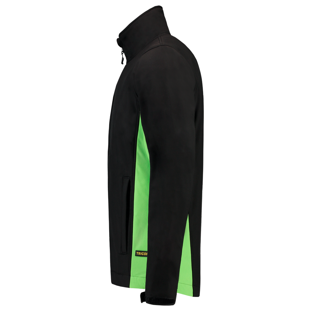 Tricorp Softshell Bicolor - zwart/turquoise, foto 5 van 5