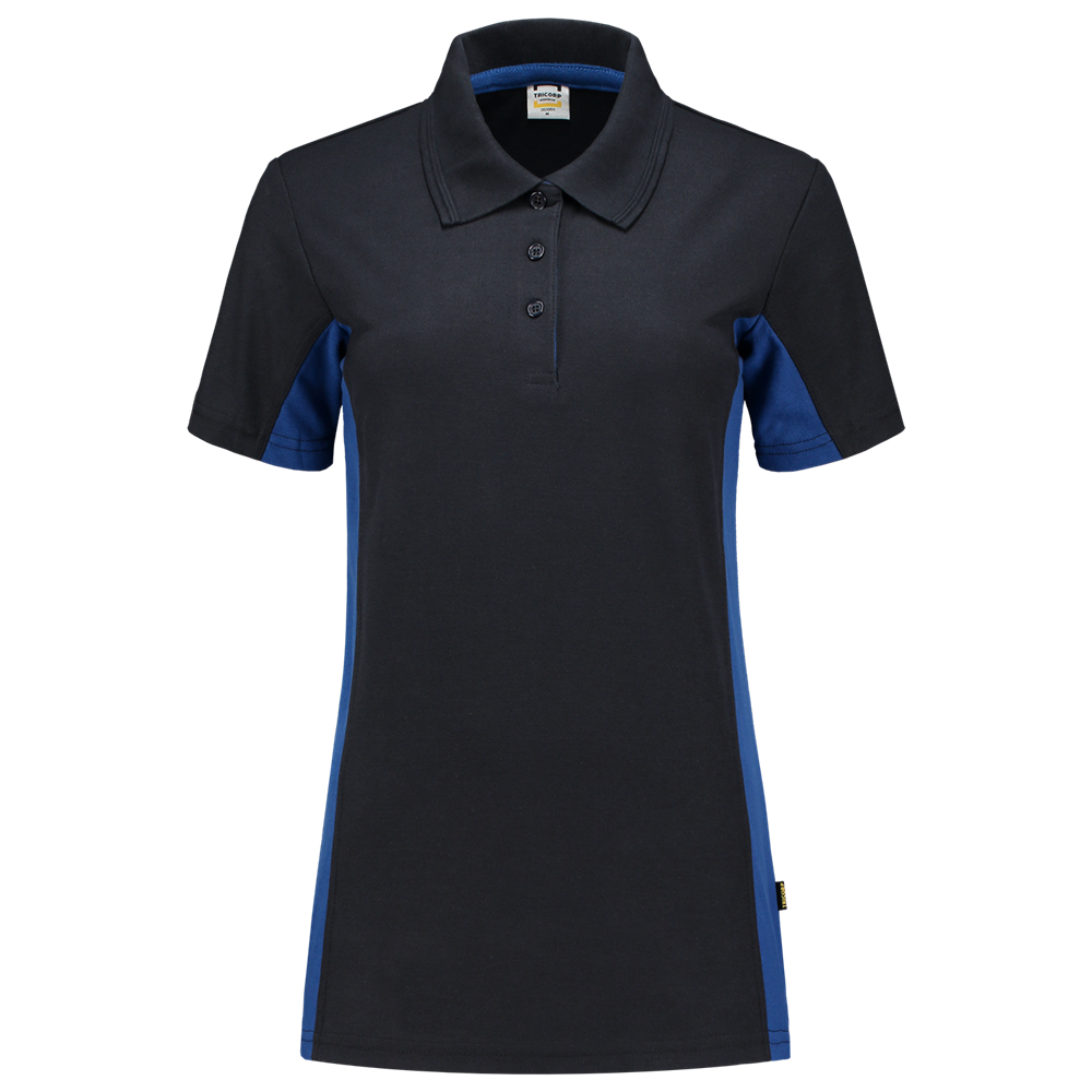 Tricorp Poloshirt dames Bicolor - zwart/lime, foto 2 van 5