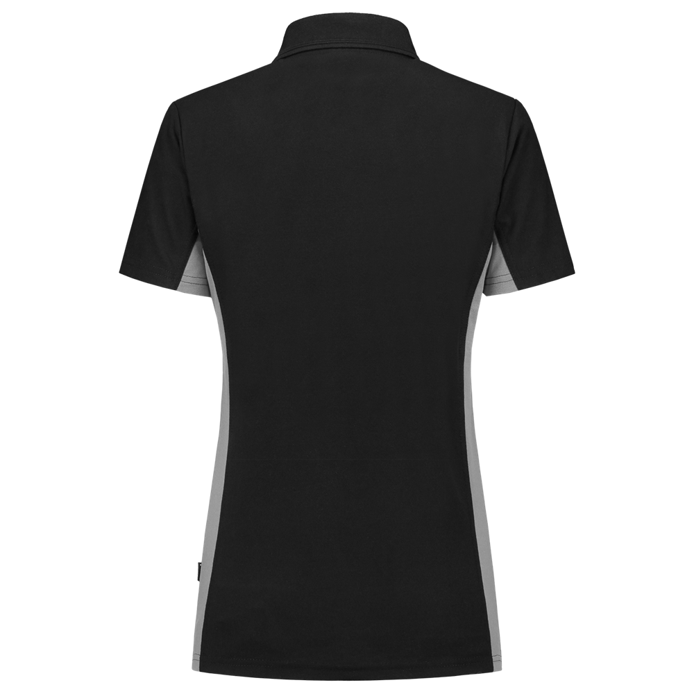 Tricorp Poloshirt dames Bicolor - zwart/grijs, foto 3 van 5