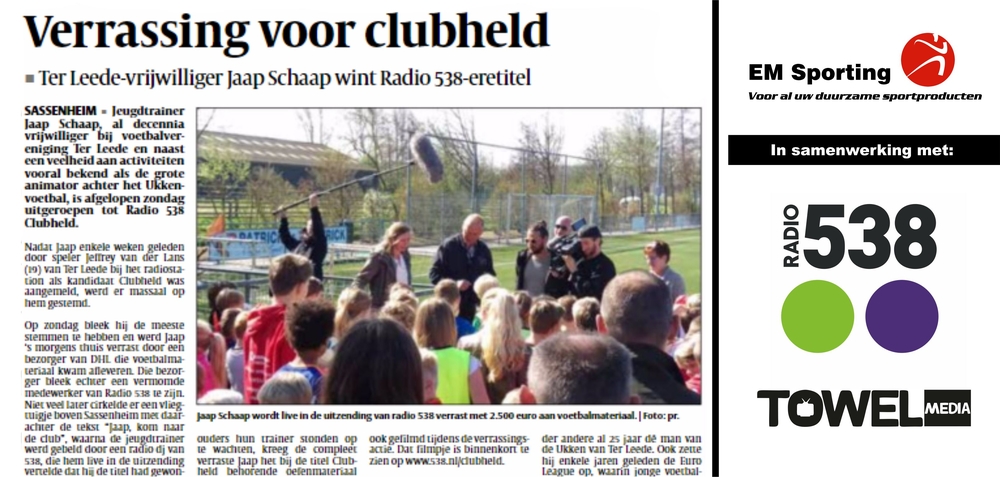 EM Sporting Radio 538 Clubheld