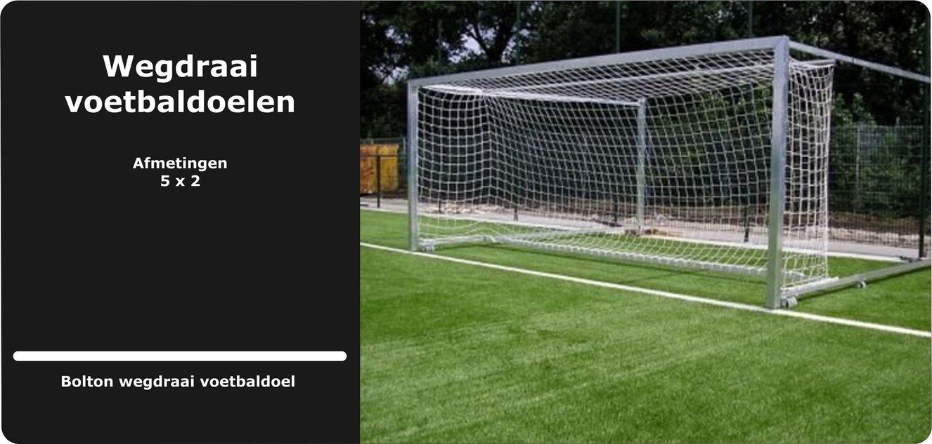 Wegdraai voetbaldoelen