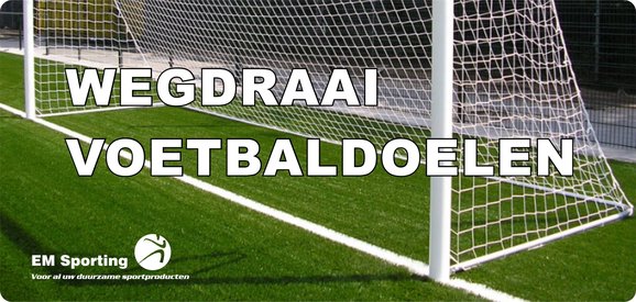 Voetbaldoelen wegdraai