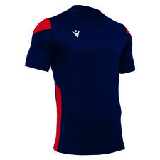 Macron Polis shirt - navy/rood