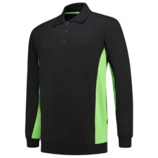 Tricorp Polosweater Bicolor - zwart/lime
