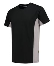 Tricorp Shirt Bicolor - zwart/grijs
