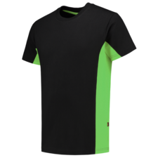 Tricorp Shirt Bicolor - zwart/lime