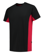 Tricorp Shirt Bicolor - zwart/rood