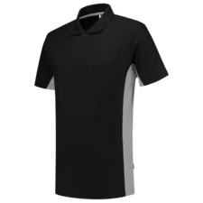 Tricorp Poloshirt Bicolor - zwart/grijs