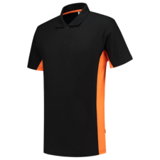 Tricorp Poloshirt Bicolor - zwart/oranje