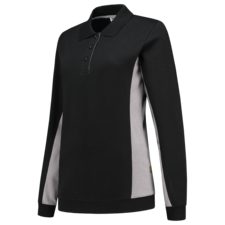 Tricorp Polosweater Bicolor Dames - zwart/grijs