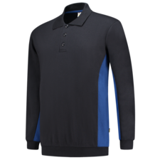 Tricorp Polosweater Bicolor - navy/blauw