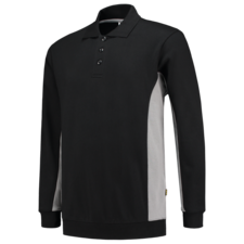 Tricorp Polosweater Bicolor - zwart/grijs