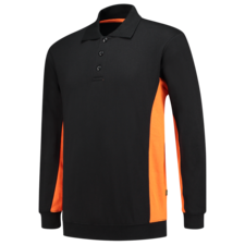 Tricorp Polosweater Bicolor - zwart/oranje