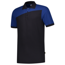 Tricorp Poloshirt Bicolor Naden - navy/blauw
