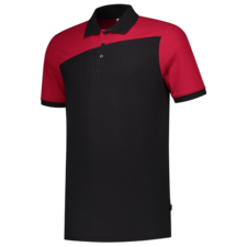 Tricorp Poloshirt Bicolor Naden - zwart/rood