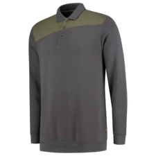 Tricorp Polosweater Bicolor Naden - donkergrijs/army