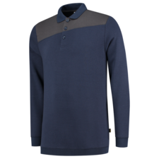 Tricorp Polosweater Bicolor Naden - ink/donkergrijs