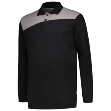 Tricorp Polosweater Bicolor Naden - zwart/grijs