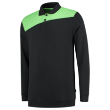 Tricorp Polosweater Bicolor Naden - zwart/lime