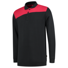 Tricorp Polosweater Bicolor Naden - zwart/rood