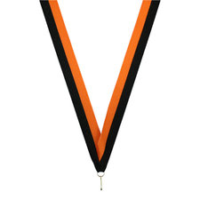 Neklint medaille - Oranje/zwart