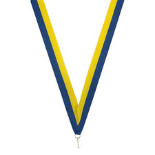 Neklint medaille - Blauw/geel
