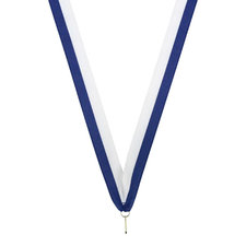 Neklint medaille - Blauw/wit