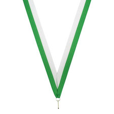 Neklint medaille - Groen/wit