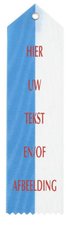 Erelint Moiré - 18 x 5 - Blauw/wit