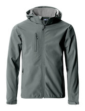 Clique Hoody Softshell Jas Heren - grijs