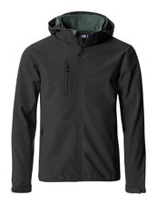 Clique Hoody Softshell Jas Heren - zwart