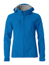 Clique Hoody Softshell Jas Dames - blauw