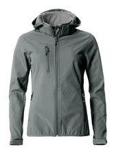 Clique Hoody Softshell Jas Dames - grijs