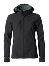 Clique Hoody Softshell Jas Dames - zwart