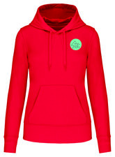 Festival ZION - hoodie dames - rood