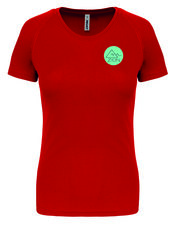 Festival ZION - shirt dames - rood