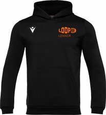 LoopLekker - Macron Banjo sweater met capuchon - zwart