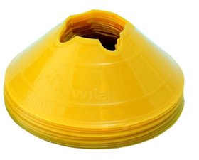 Cawila hoedjes M - set 10 stuks - kleur geel