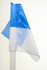Hoekvlag | Cornervlag - blauw/wit